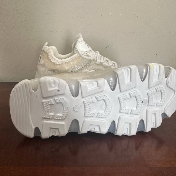 Thick-Soled Sport Shoes With Mesh, Rhinestones sneakers - Picture 6 of 7